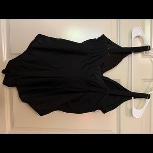 Black one piece swimsuit